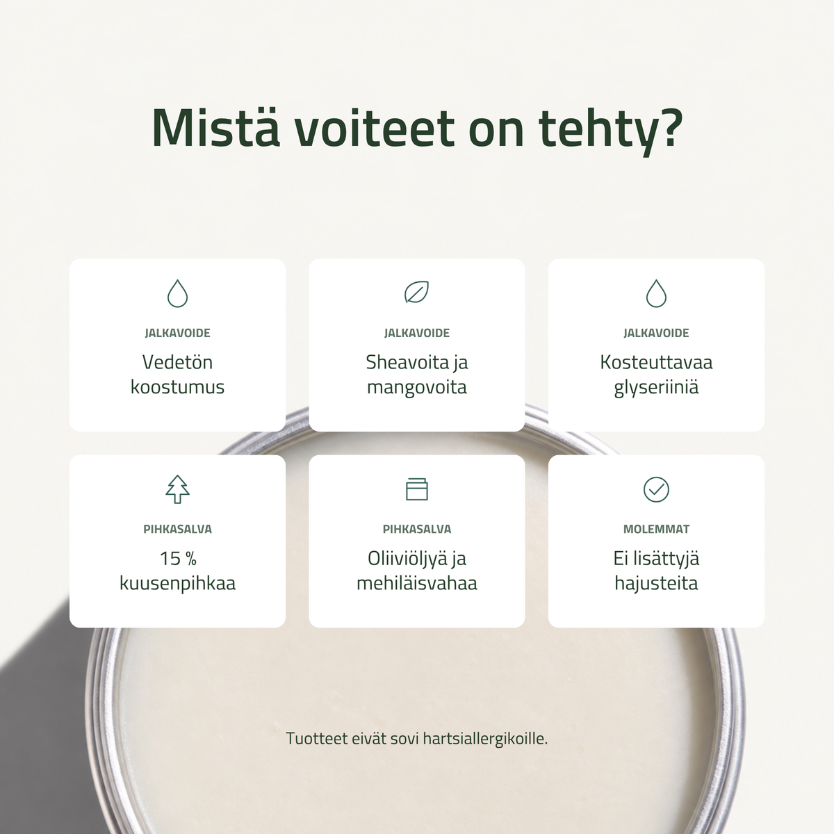 Pihkapaketti jaloille