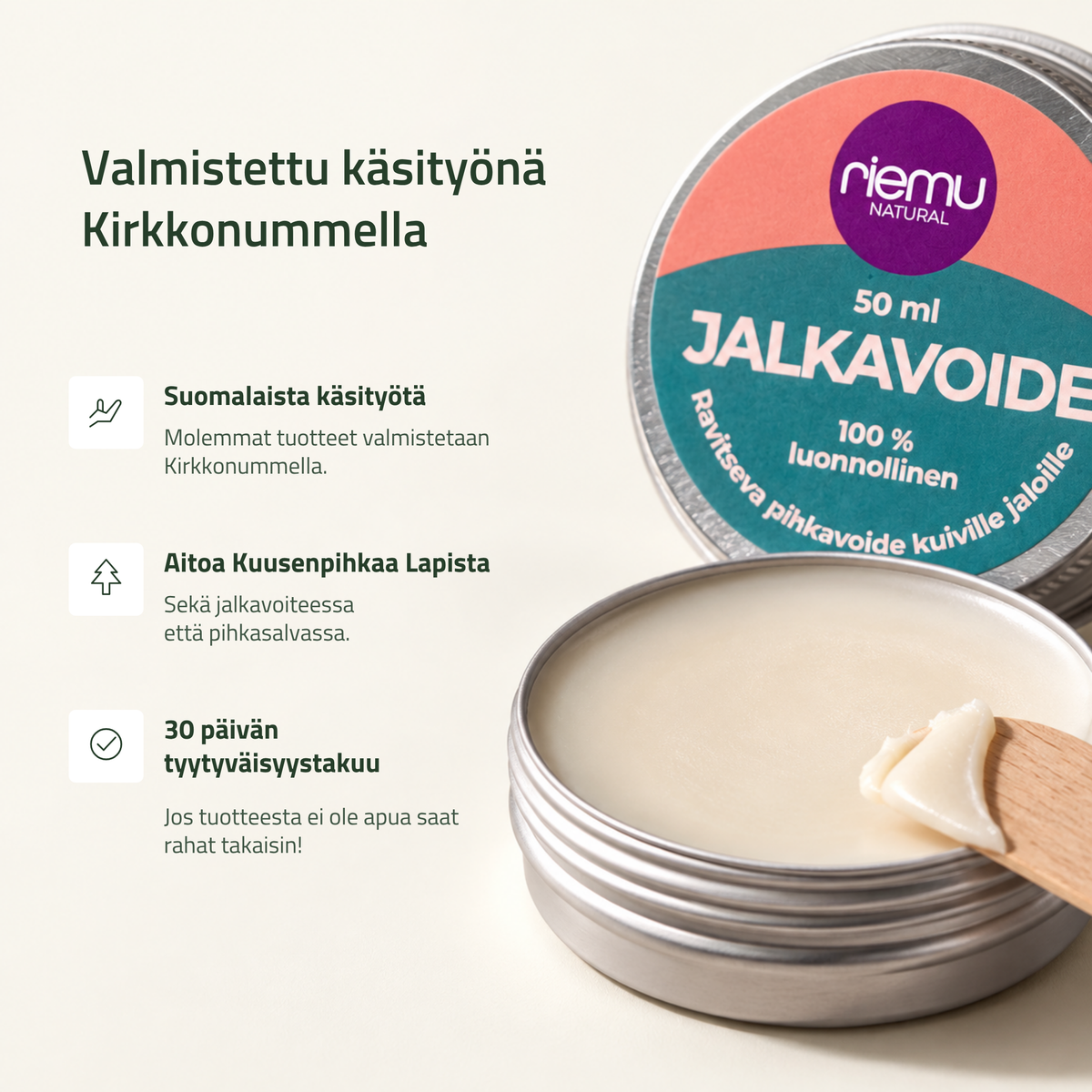Pihkapaketti jaloille